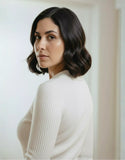 SGW White V-Neck Knit Shirt Full Button - Full Sleeves