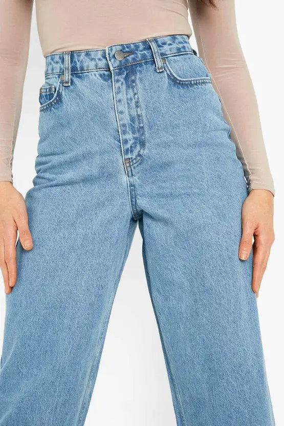 SGW - Light Blue High Waist Wide Leg Jeans - SelectGraceWear