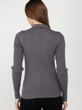 SWG Thermal Rib Knit Polo - Charcoal Grey