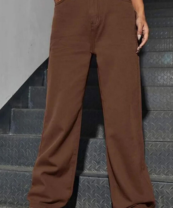 SGW High Waist Wide leg - loose fit baggy jeans - SelectGraceWear