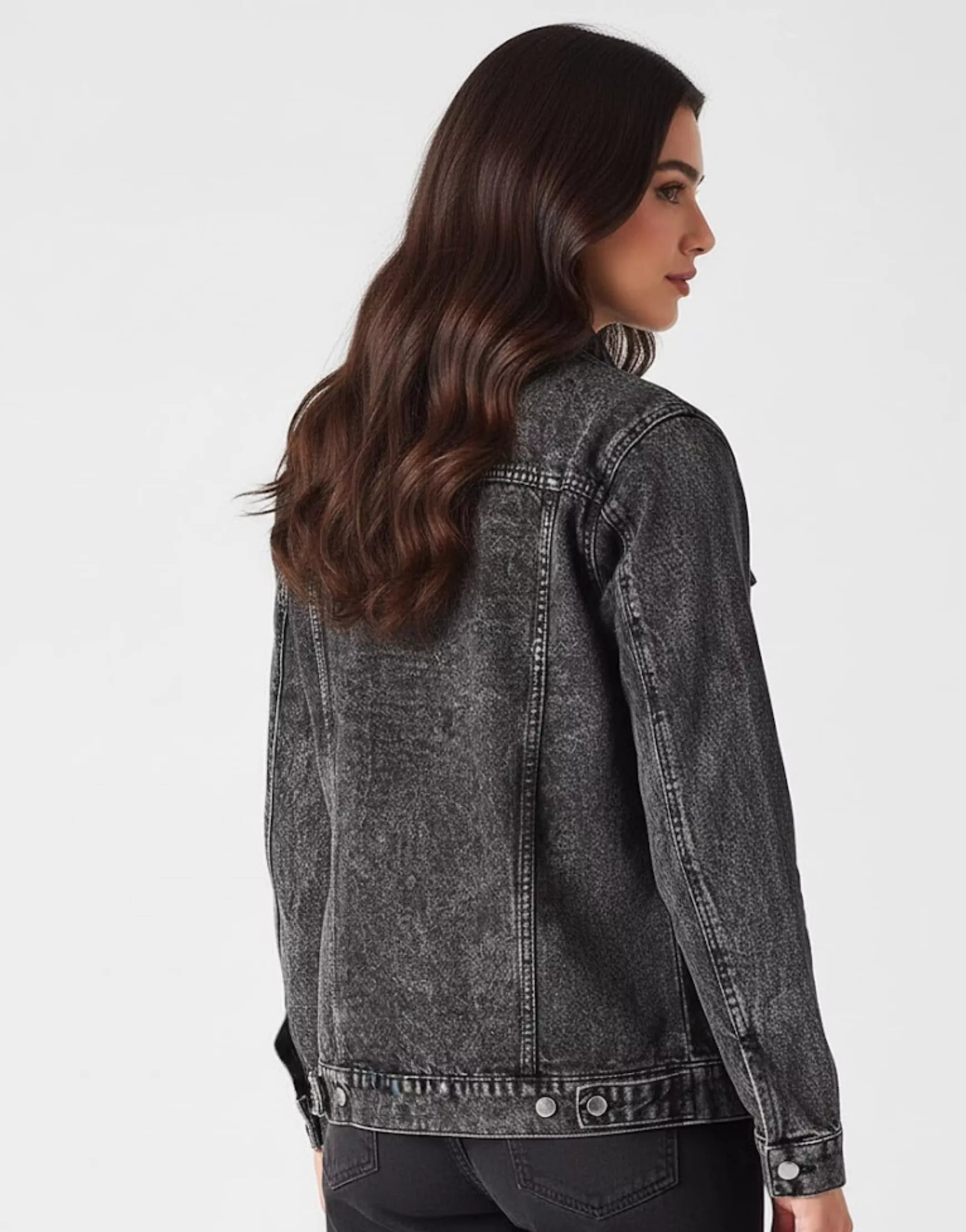 Premium Gray Acid-Washed Denim Jacket - SelectGraceWear