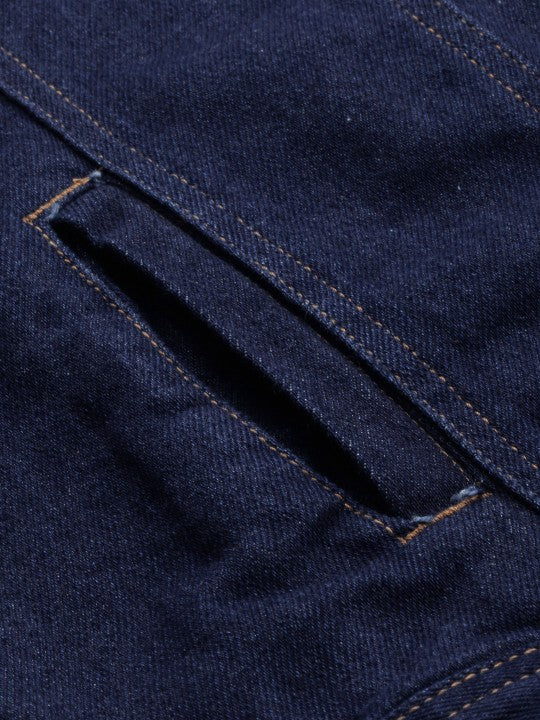 Women’s Blue Solid Denim Jacket