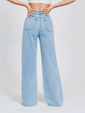 SGW - Ice Blue Vintage High Waist Wide Leg Jeans