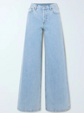 SGW - Ice Blue Vintage High Waist Wide Leg Jeans