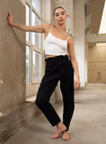 SGW - Black High Waist Paperbag Jeans