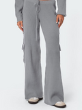 SGW - Grey Double Pocket Wide Leg Cargo Trouser