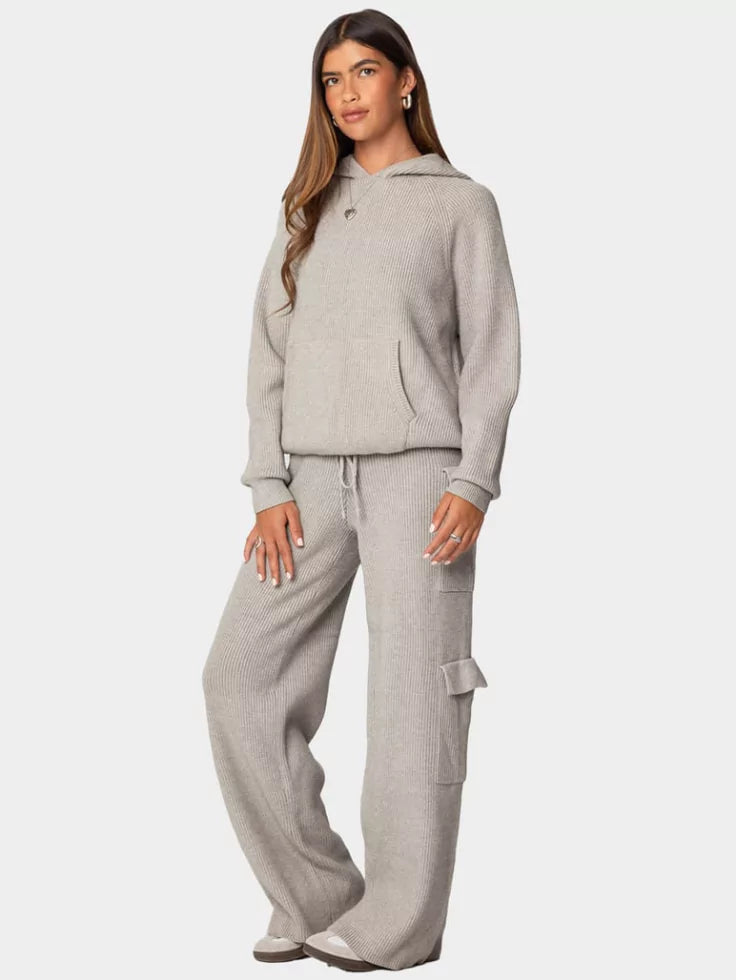 SGW – Grey High-Rise Thermal Trousers Double Pocket - SelectGraceWear
