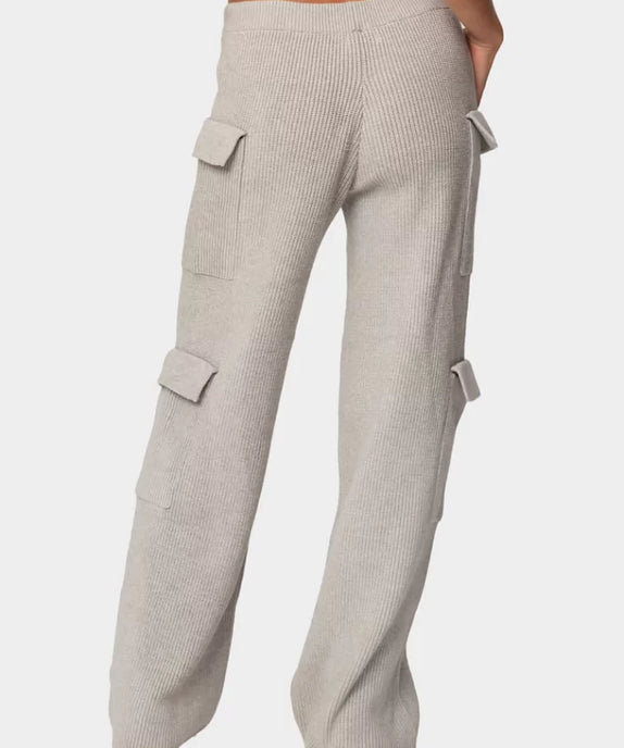 SGW – Grey High-Rise Thermal Trousers Double Pocket - SelectGraceWear