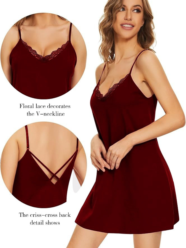 SGW Maroon Single V-Neck Cami - Ultrasoft Stretch - SelectGraceWear
