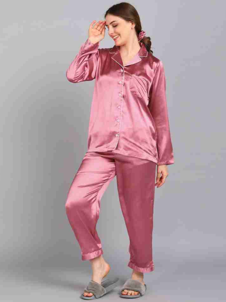 SGW- Silk PJ Set - Pink