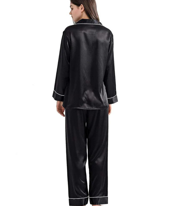 SGW-Silk PJ Set - Black