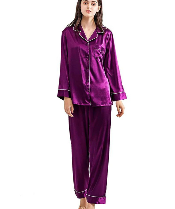 SGW-Silk PJ Set - Purple