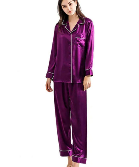 SGW-Silk PJ Set - Purple
