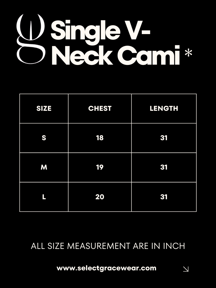 SGW Blue Single V-Neck Cami - Ultrasoft Stretch - SelectGraceWear