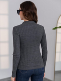 SGW Thermal V-Neck Knit Shirt - Steel Grey (Perfect for Summer)