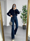 SGW - Dark Blue Flare Bootcut Jeans
