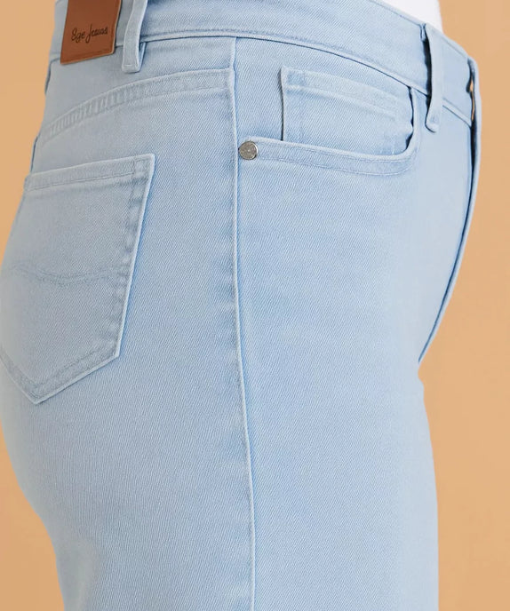 SGW Light Blue High Waist Wide Leg Baggy Jeans