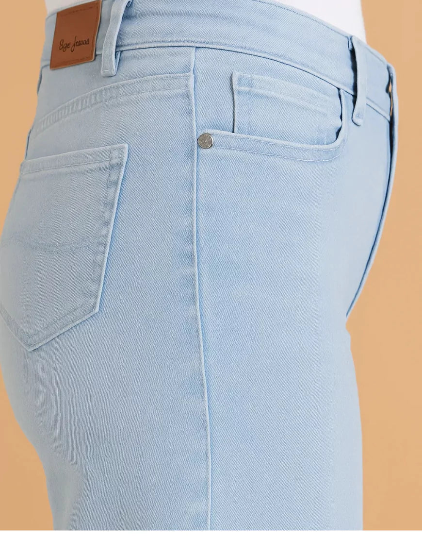 SGW Light Blue High Waist Wide Leg Baggy Jeans
