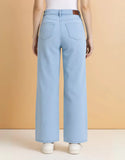 SGW Light Blue High Waist Wide Leg Baggy Jeans