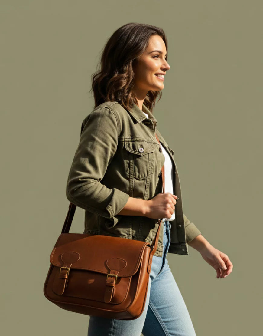 Women’s Olive Green Denim Jacket