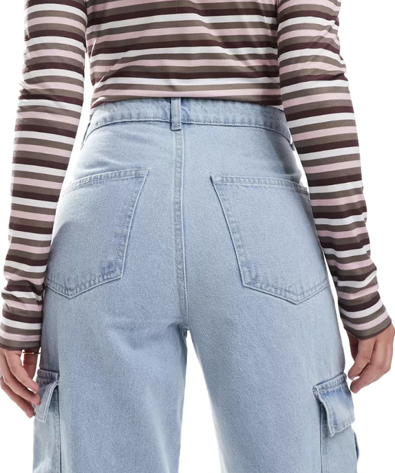 SGW - Classic Light Blue Wide leg Cargo jeans